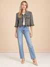 Cropped Sleeve Mini Jacket model_front_3