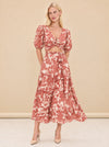 Cropped Wink Top & Wonder Printed Midi Skirt model_front_3