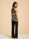 Proenza Schouler Cutout Polka-Dot Crepe Midi Dress — detail