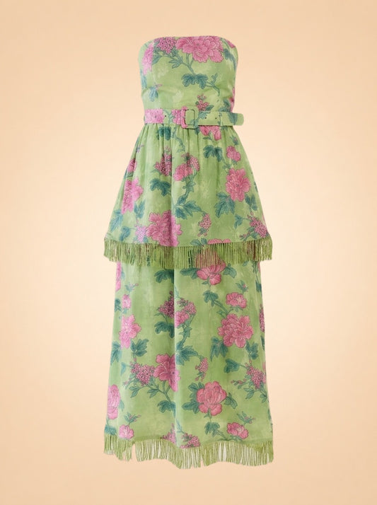 DAISY DRESS IN GARDENIA FLORAL ghost_front