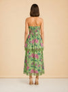 DAISY DRESS IN GARDENIA FLORAL model_back