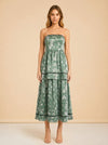 Daisy Dress in Green Blurry Magnolia