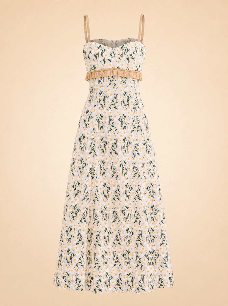 Daisy Meadow Salvador Midi Dress ghost_front