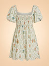 DAWN MINI DRESS X SADIE LOVING IN BLANC BOUQUET ghost_back