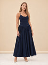 Dena Flared Maxi Dress - Blue model_front_2