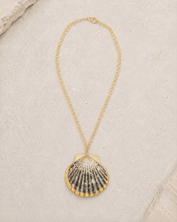 Double Chain Scallop — Classic Charlotte shell jewelry