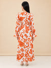 Elis Artemis Print Cut-Out Gown — model back