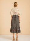 Eliza Embroidered Maxi Dress model_back