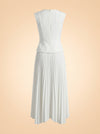 Ellenbrook Linen-Blend Gown ghost_back