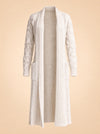 Elongated Embroidered Coat ghost_front