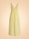 EMILY DRESS IN SOFT BUTTER YELLOW ghost_back