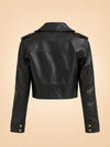 Erin Burnished Leather Biker Jacket ghost_back