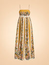 Hilo Stripes Floral Beaded-Strap Maxi Dress — ghost front