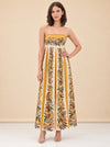 Hilo Stripes Floral Beaded-Strap Maxi Dress — model front 3