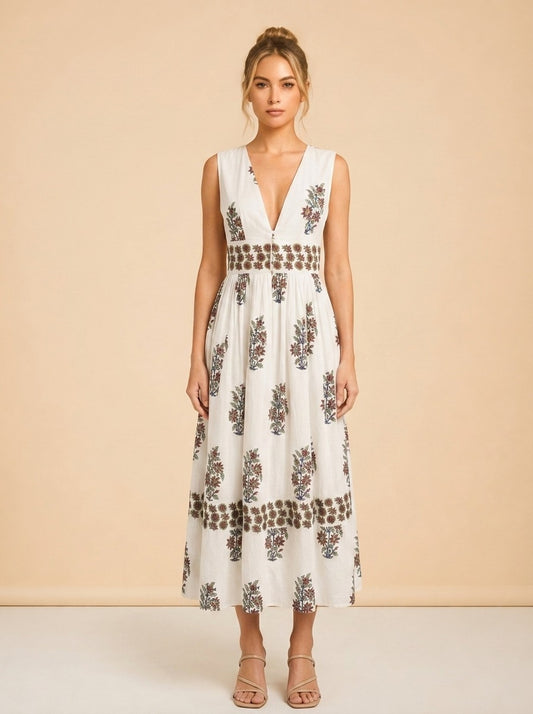Floral Dress model_front