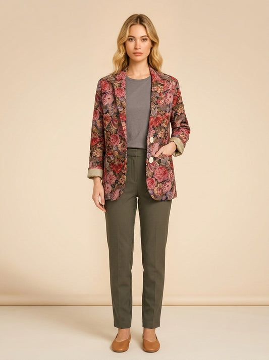 Floral jacket model_front