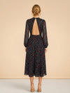 Cynthia Rowley Floral Midi model back