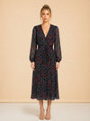 Cynthia Rowley Floral Midi model front