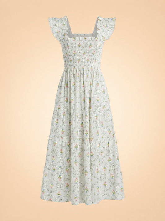 Floral Nap Dress by Hill House — front detail