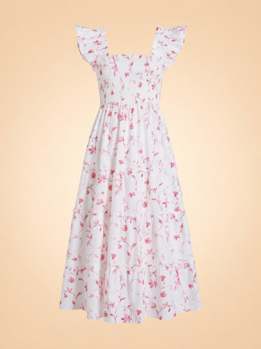 Floral Pink Nap Dress