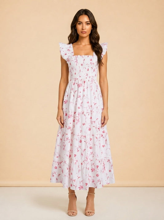 Floral Pink Nap Dress