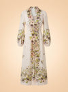 Floral Print Linen Dress ghost_front