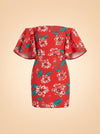 Floral Tuck Sleeve