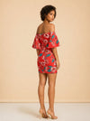 Floral Tuck Sleeve