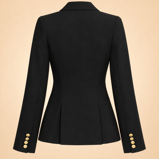 Full Back Duchess Blazer Black ghost_back