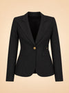 Full Back Duchess Blazer Black ghost_front