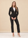 Full Back Duchess Blazer Black model_front_2