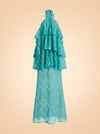 Gaia Tiered Lace Maxi Halter Dress — Third Form
