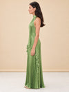 Gala Pleated Halter Top & Maxi Skirt Set - Venom