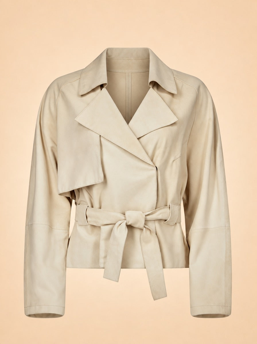 Gemma Washed Suede ghost_front
