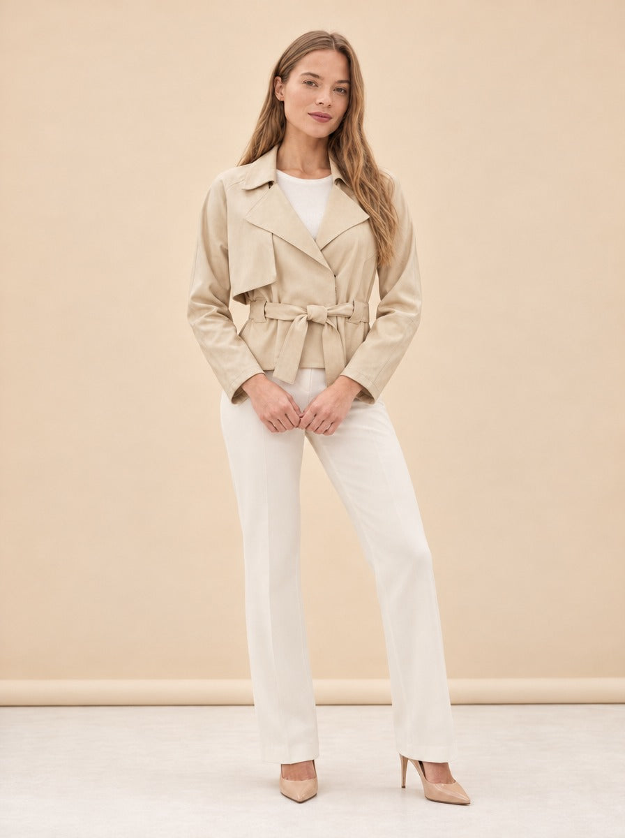 Gemma Washed Suede model_front_2