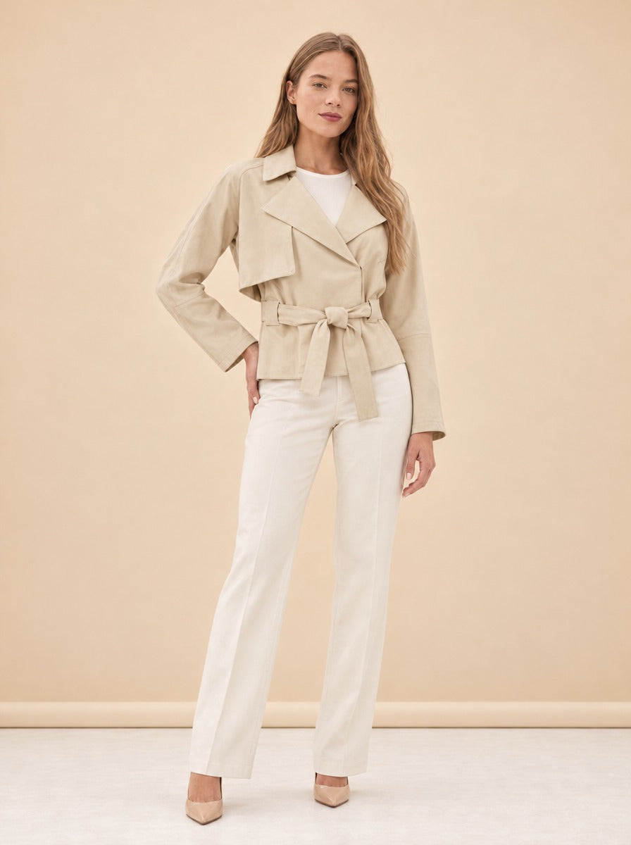 Gemma Washed Suede model_front_3