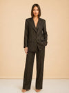 Gold and Navy Blazer Set model_front