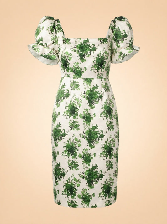 Green Floral ghost_front