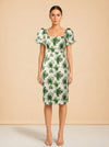Green Floral model_front