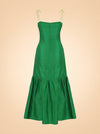 Green Marbella Silk Dress — HESS