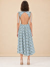 Guaguanco Chan Chan Celeste Midi Dress - Blue model_back