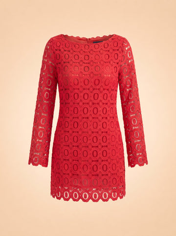 The Eliza Mini Dress ghost_front