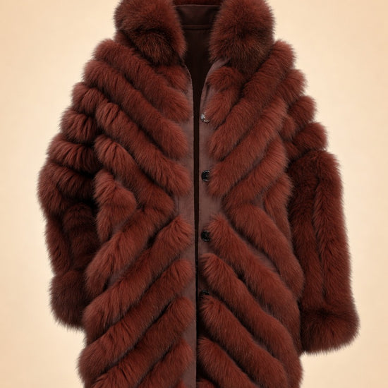 Hooded Reversible Jacket Rust ghost_front