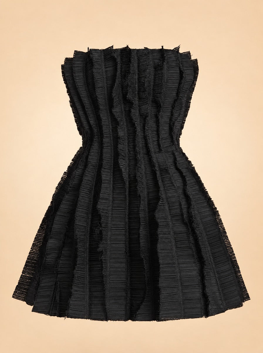 Aje Hybrid Sleeveless Mini Dress Black Size 4 ghost_front