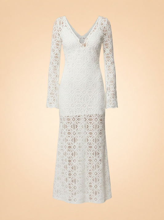 Imogen Crochet Maxi Dress