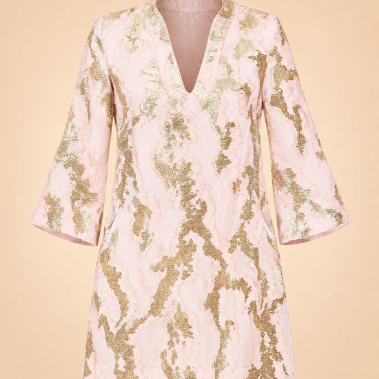 Ines Mini Caftan Dress ghost_front