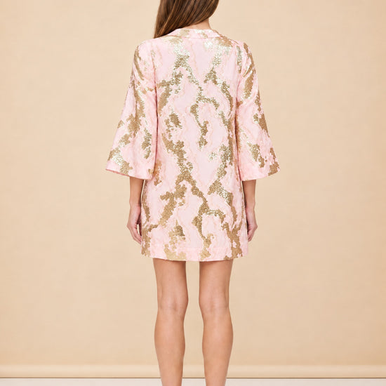 Ines Mini Caftan Dress model_back