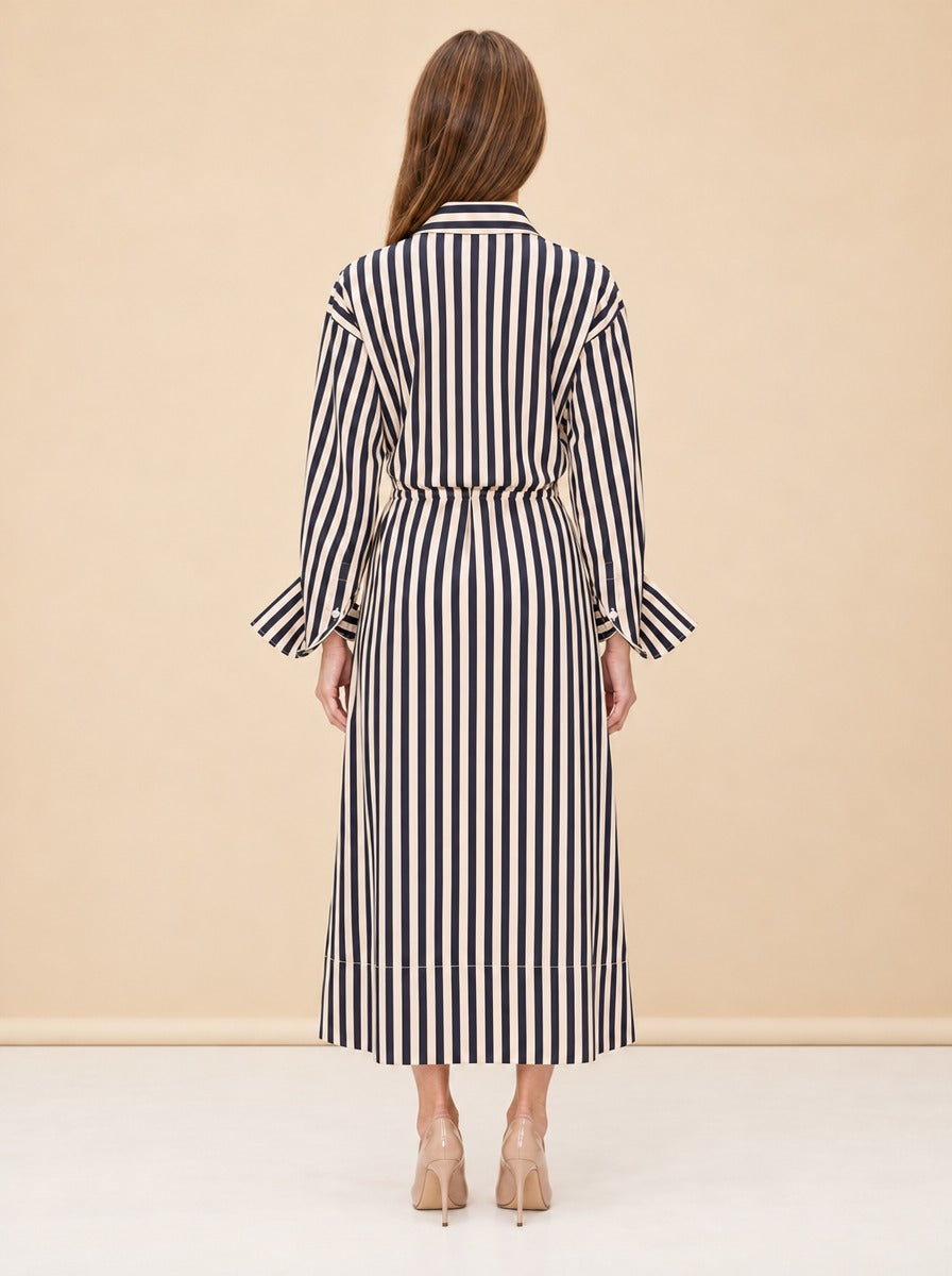 Inna Poplin Maxi Dress model_back