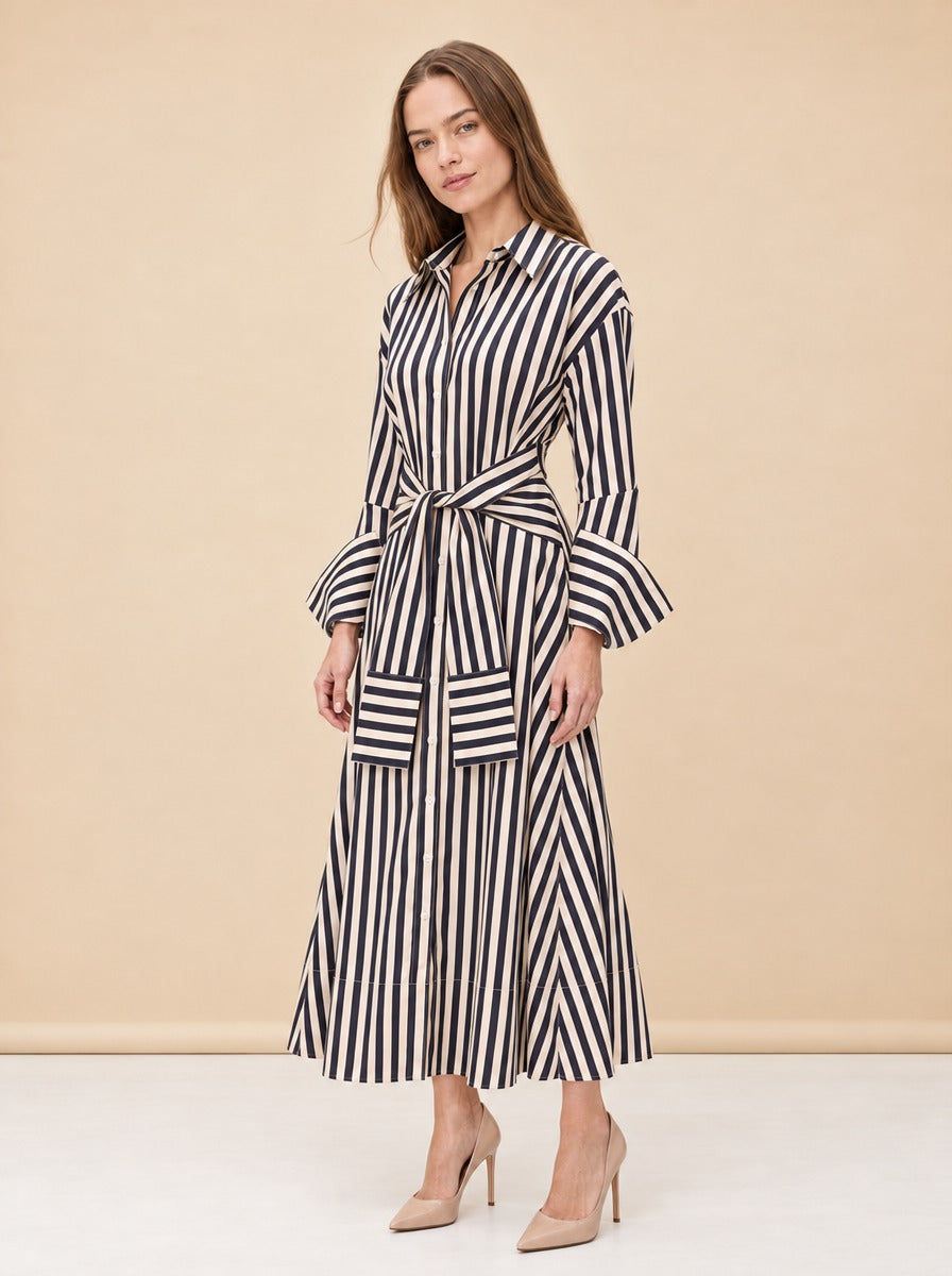 Inna Poplin Maxi Dress model_front_3
