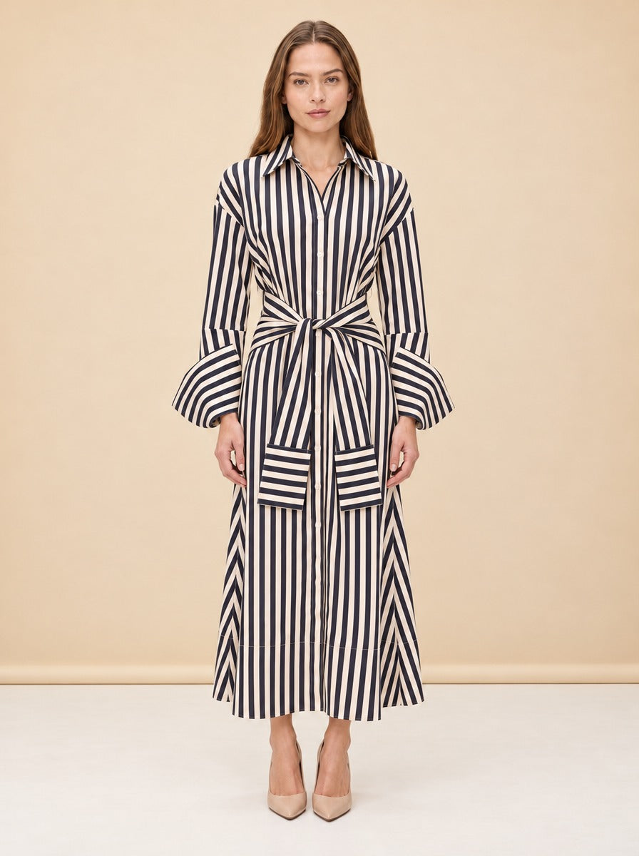 Inna Poplin Maxi Dress model_front